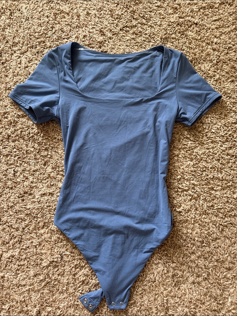 Target Blue Short Sleeve Scoop Neck Bodysuit